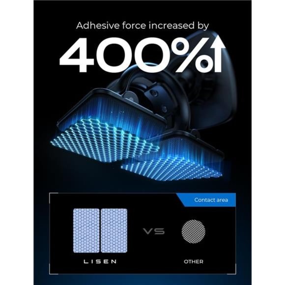 Magnetic Phone Holder Curved Surfaces Car Phone Holder with 3 Metal Plates - Picture 6 of 6